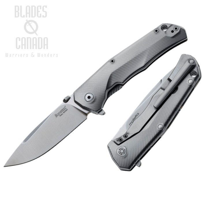 Lion Steel T.R.E. Flipper Framelock Knife, M390 SW, Titanium, TRE DR GY